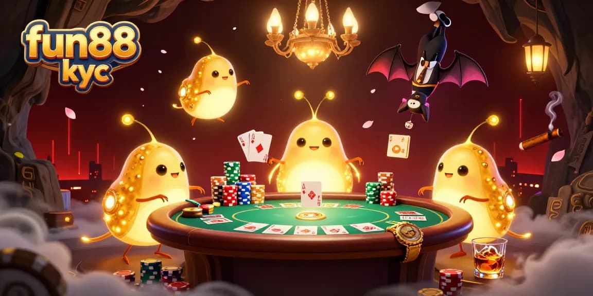 Chơi cá cược tại Fun88 kyc với ánh sáng lúa phát quang và dealer thú vị trong sòng bài động đá