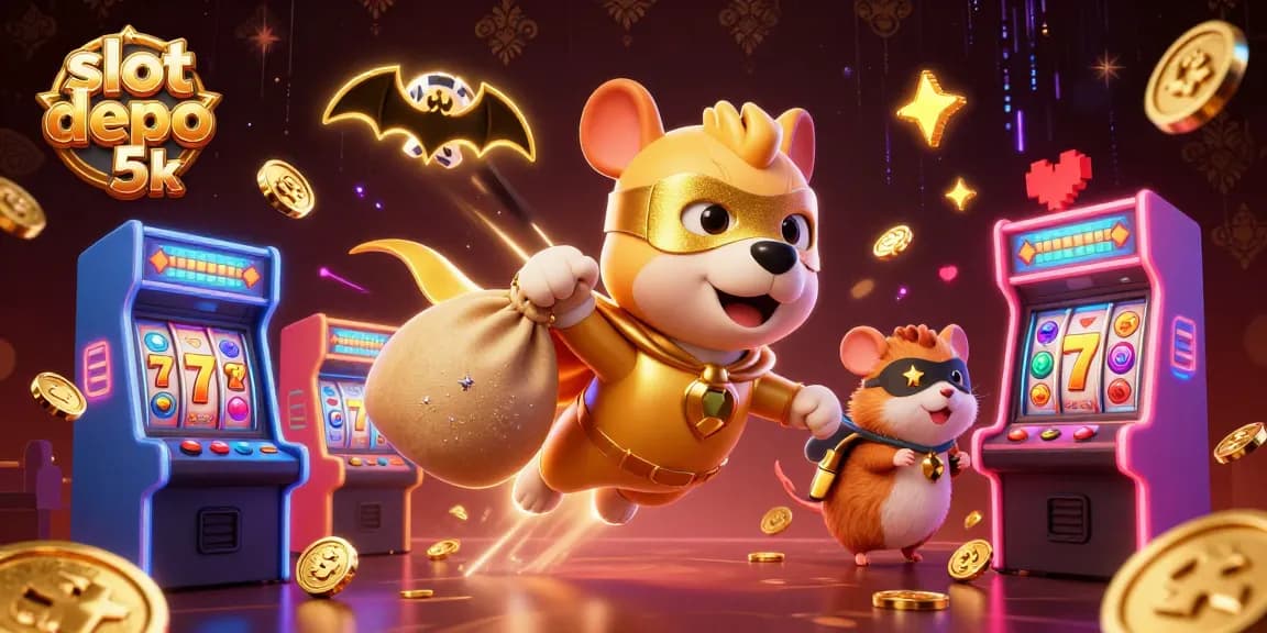 Experience excitement with slot depo 5k gameplay featuring colorful arcade scenes and vibrant characters.