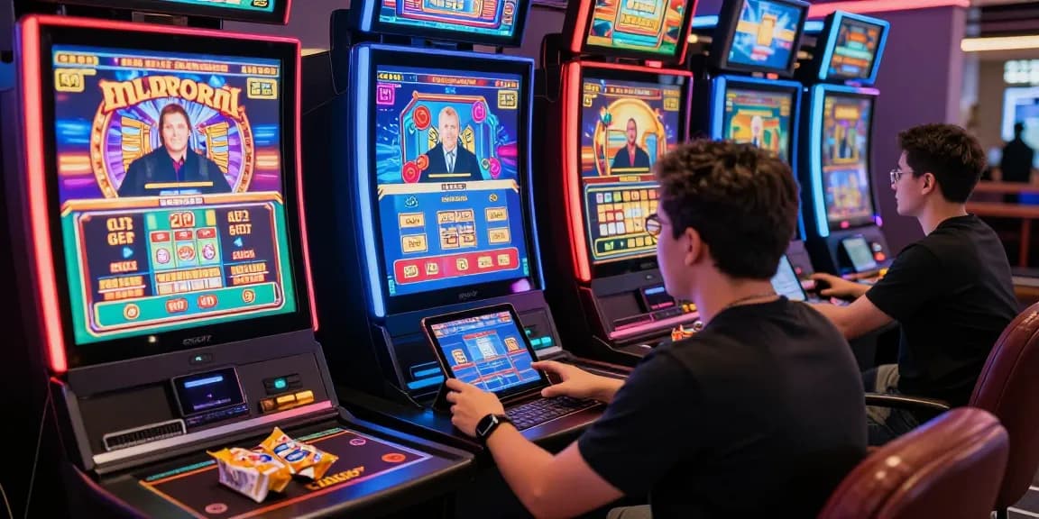 Pengalaman bermain judi online di juragan77 dengan dealer langsung dan mesin slot digital yang colorful.