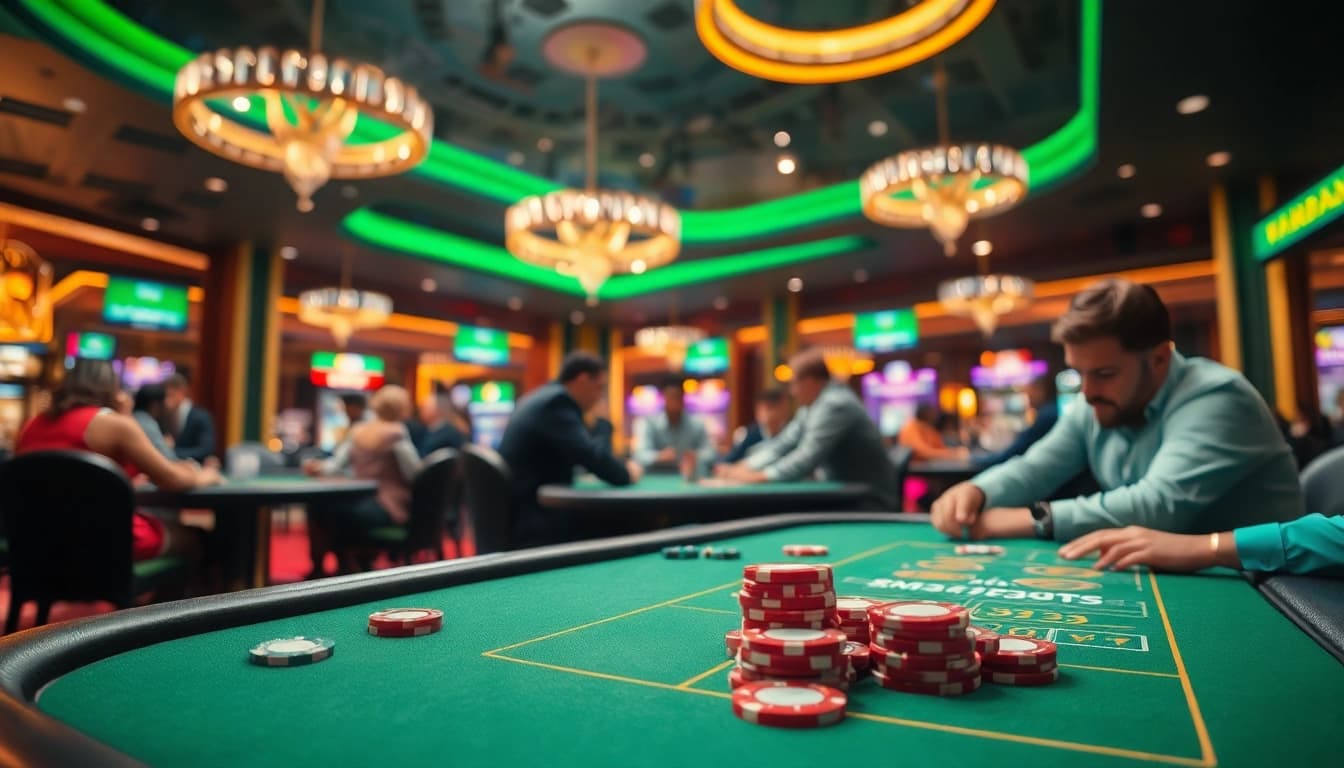 Menangkan dengan permainan situs toto yang mengasyikkan di meja kasino yang berwarna cerah.