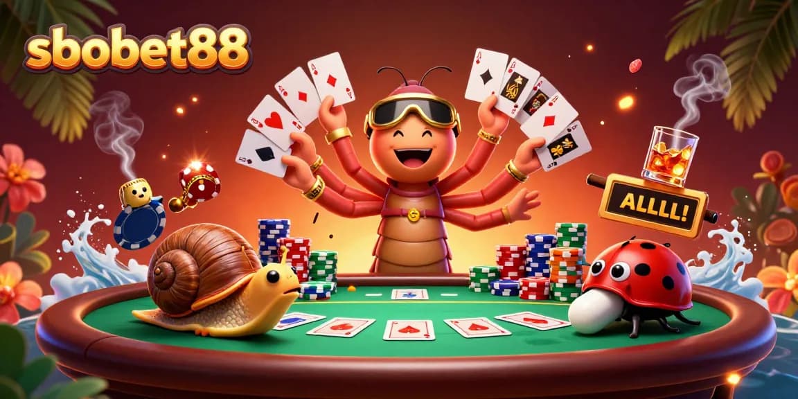 Experience sbobet88 with vibrant casino characters, poker action, and stunning 3D illustration art.