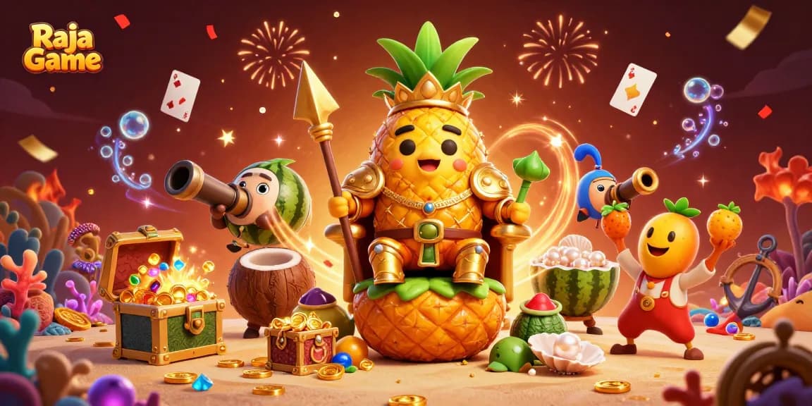 Experience the excitement of Raja Game with vibrant casino elements and thrilling gameplay.
