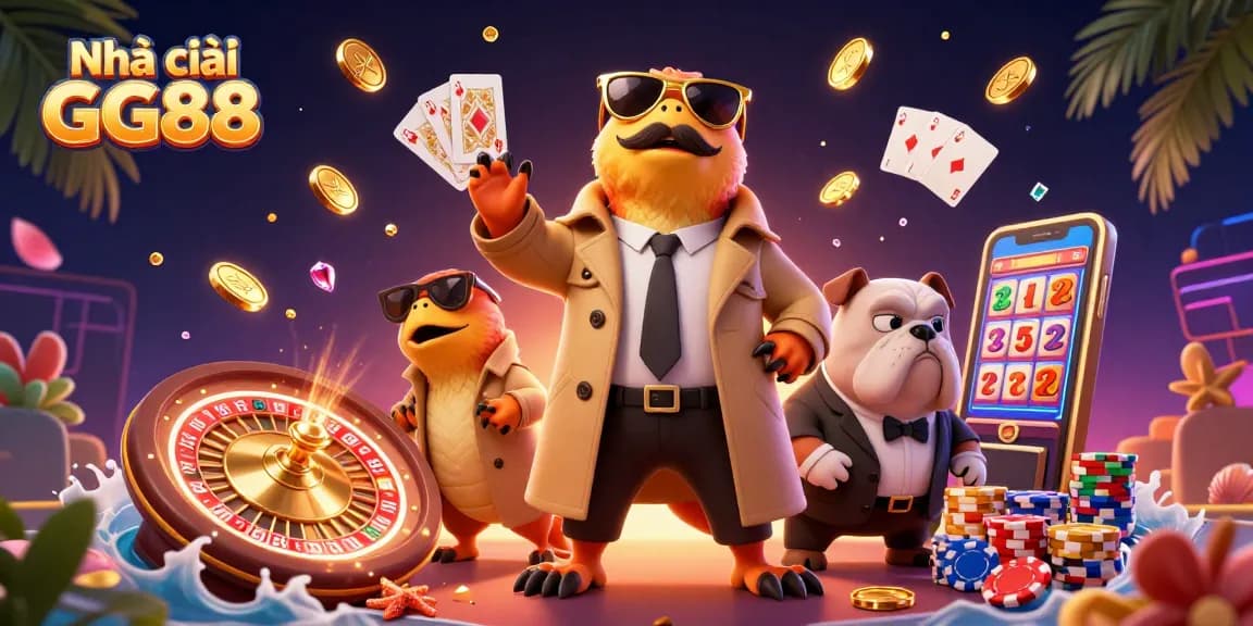 Experience thrilling gaming at Nhà cái GG88 with vibrant visuals and exciting casino elements.