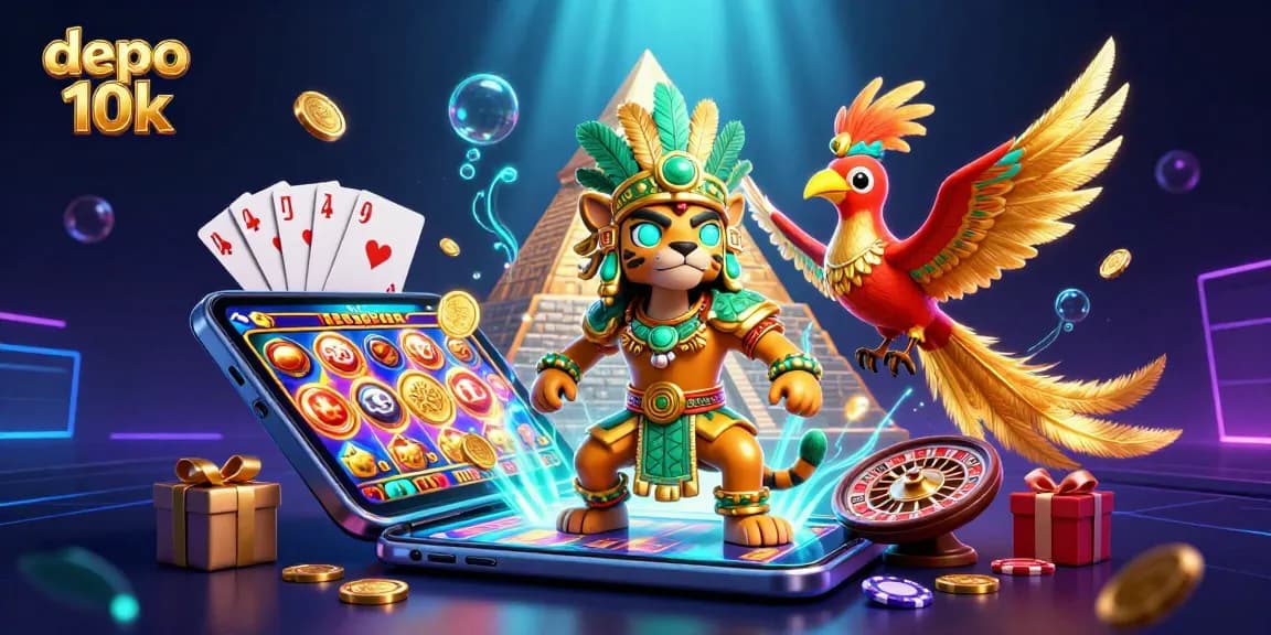 Spin and win big with depo 10k casino slots featuring vibrant 3D characters and engaging elements.