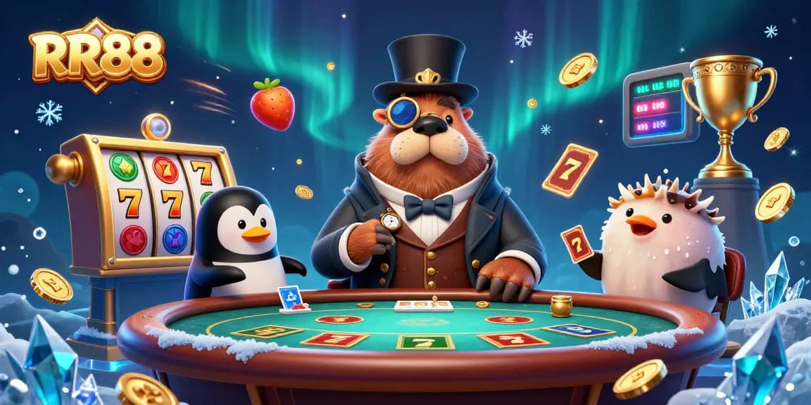 Engage with RR88's exciting slots experience, featuring a unique underwater poker scene.