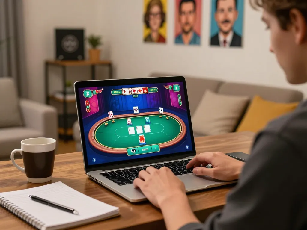 Experience the thrill as you create a caricature while playing online casino games