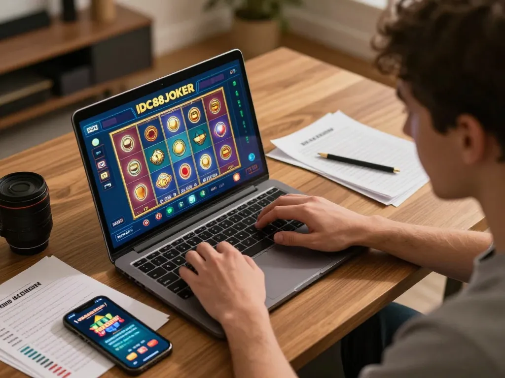Experience thrilling gameplay with IDC88JOKER's vibrant online slots and strategic betting.