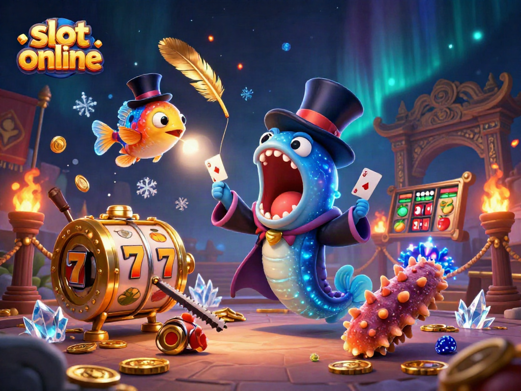 Berputar slot online dengan gulper eel pesulap dan ikan pemancing yang mencolok.