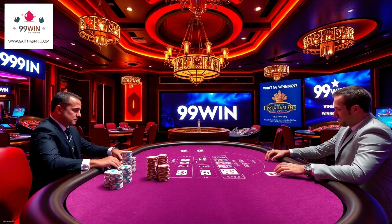 Experience excitement at 99WIN's luxurious casino with thrilling poker and roulette action.