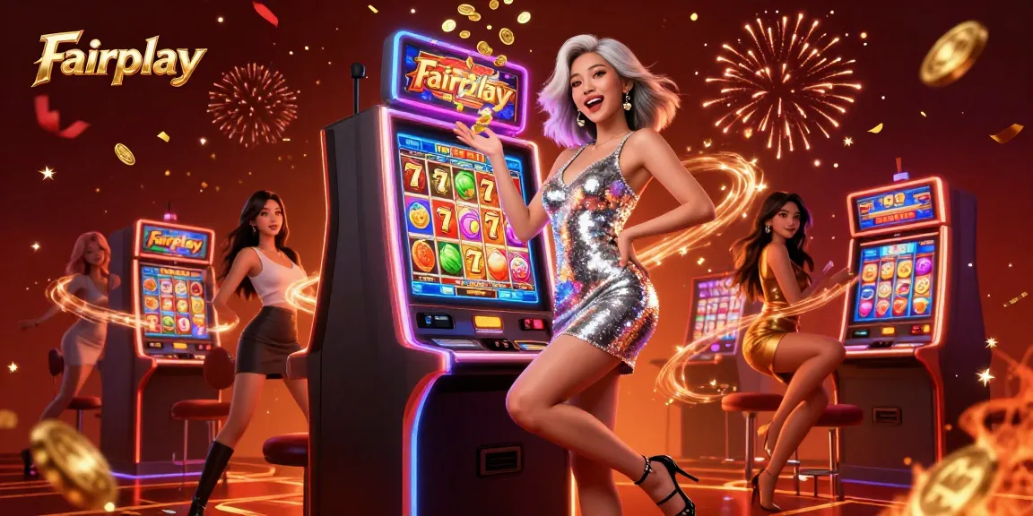 Spin the slots with excitement at Fairplay as golden coins erupt from a jackpot!