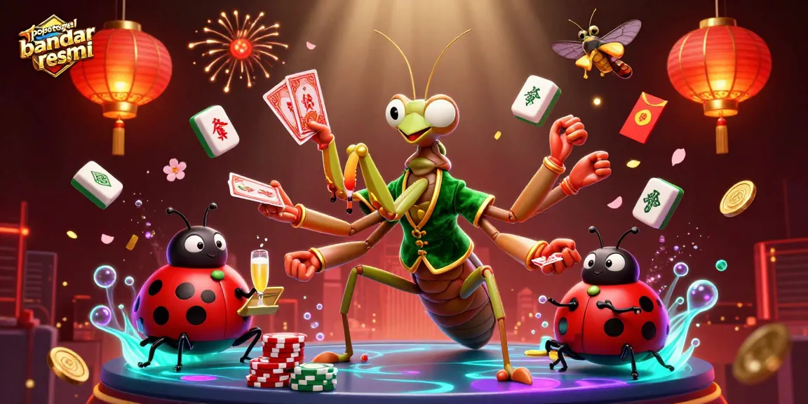 Engage with popotogel bandar toto resmi, showcasing a vibrant casino scene filled with dynamic characters and rich game elements.