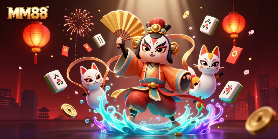 Win big at MM88 with engaging casino characters in a vibrant, dynamic 3D illustration.