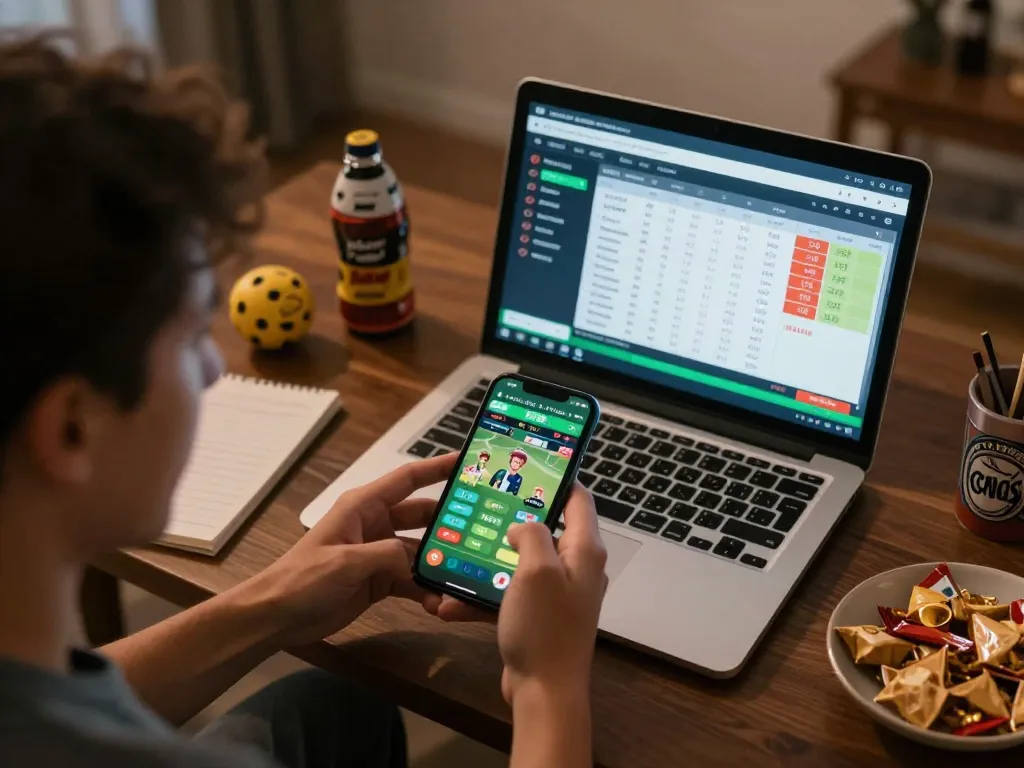 open888 sports betting action on smartphone with live game stats in a cozy atmosphere