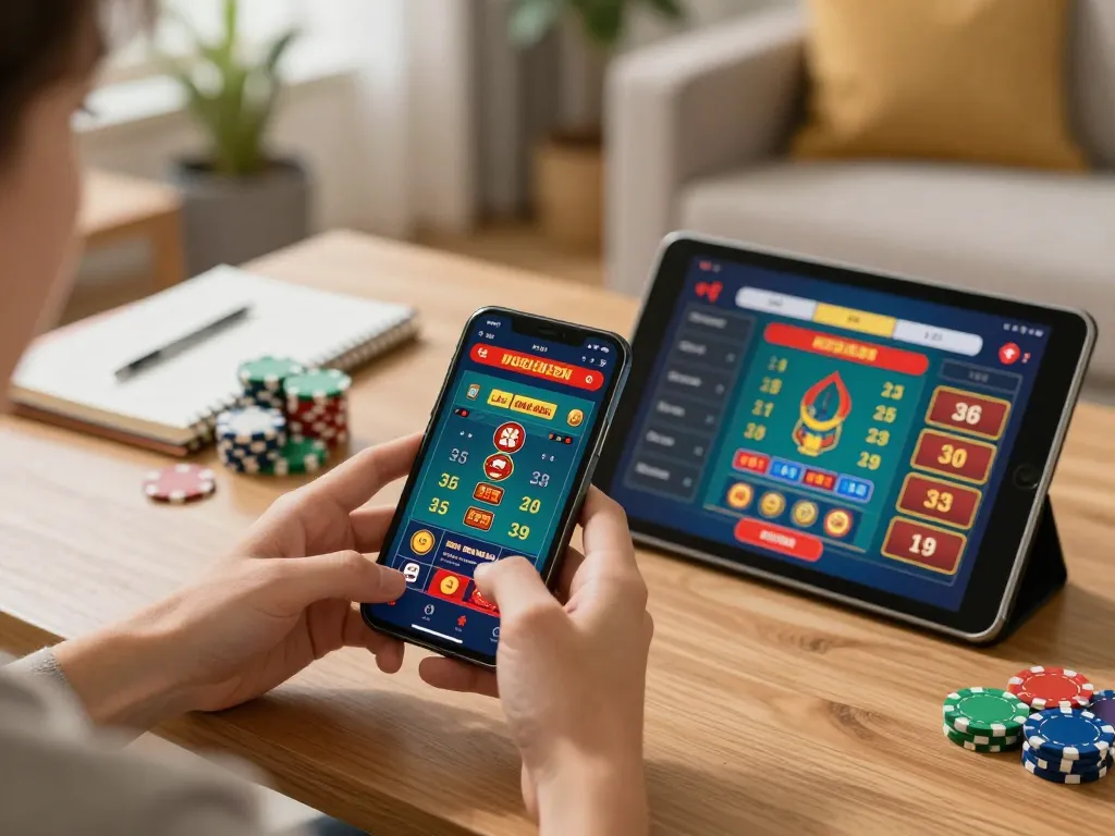 Engaging gameplay on RR88 mobile app, with a vibrant setup highlighting live dealer interaction.