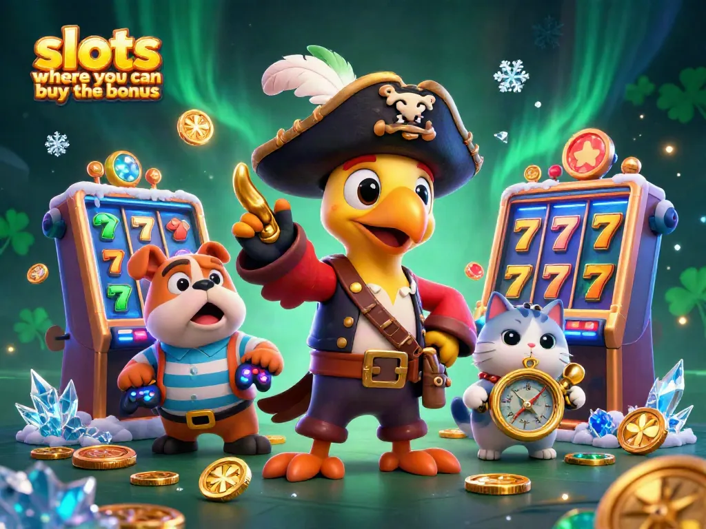 Experience the excitement of slots where you can buy the bonus with vibrant, animated characters, and dazzling game elements.