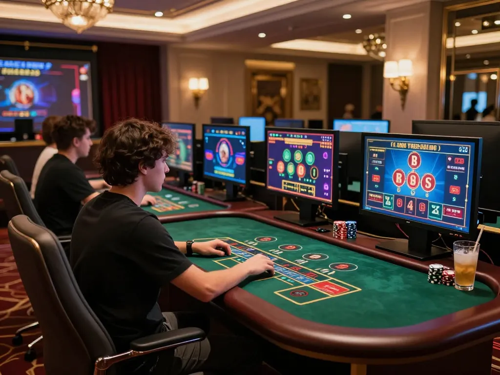 Players engage in thrilling Baccarat games at sc88, showcasing active gameplay and luxurious online gaming experience.