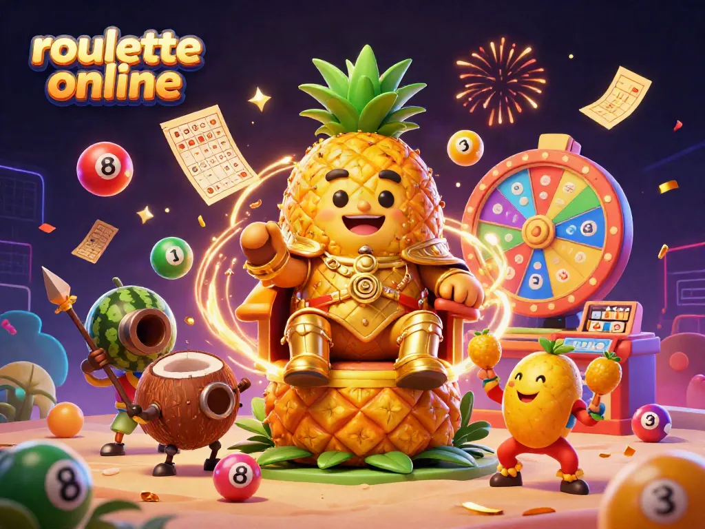 Spin and win with roullete online featuring a vibrant beach casino scene.