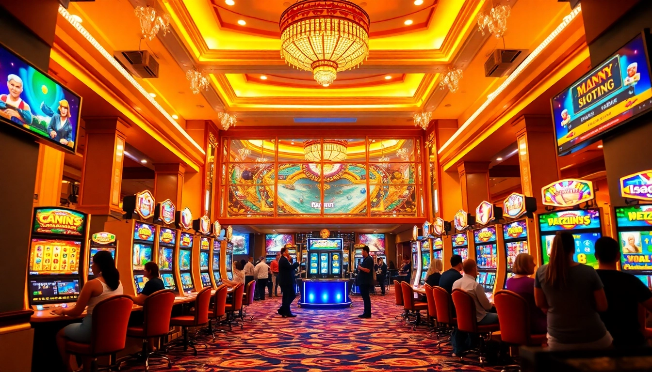 Engage with exciting slot demo games featuring PG Soft and Pragmatic Play in a luxurious casino setting.