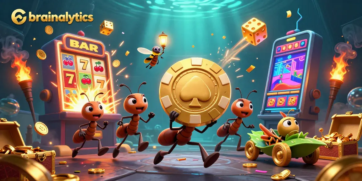 Engage with the brainalytics heist of ants beneath a casino jackpot explosion.