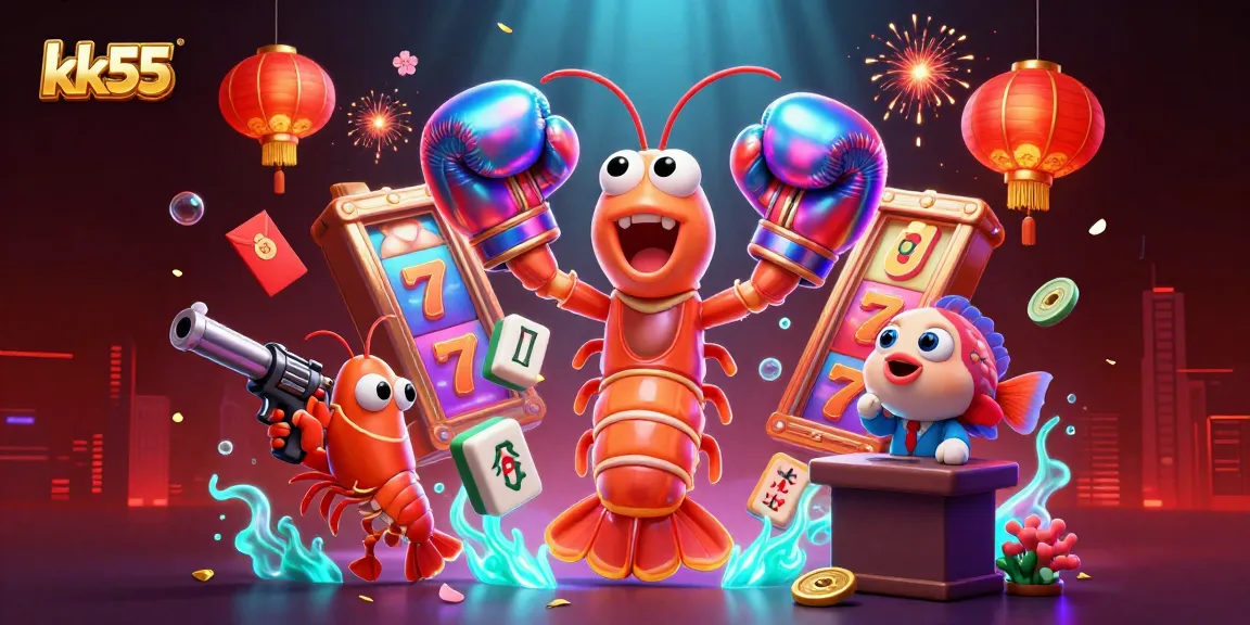 Engage with thrilling slot action at kk55 featuring vibrant characters and casino symbols.