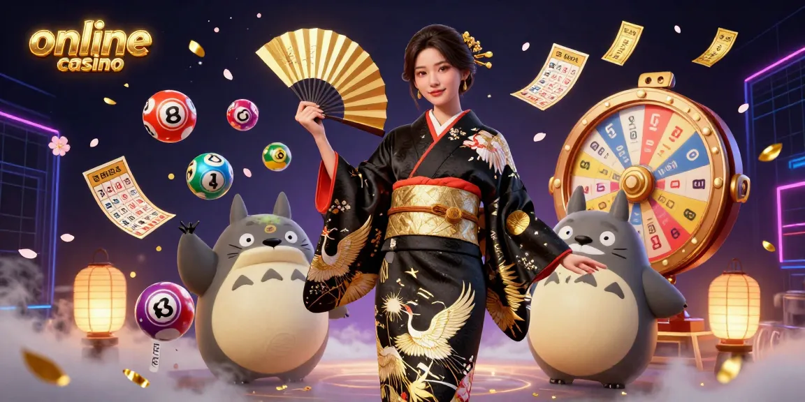 Join thrilling action at the online casino with 3D characters, vibrant lottery elements, and dynamic visuals.