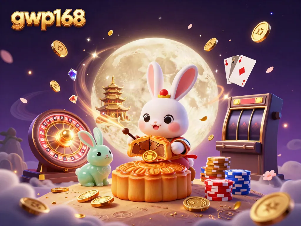 Mainkan gwp168 dengan ilustrasi kelinci bulan dalam kasino digital yang seru.