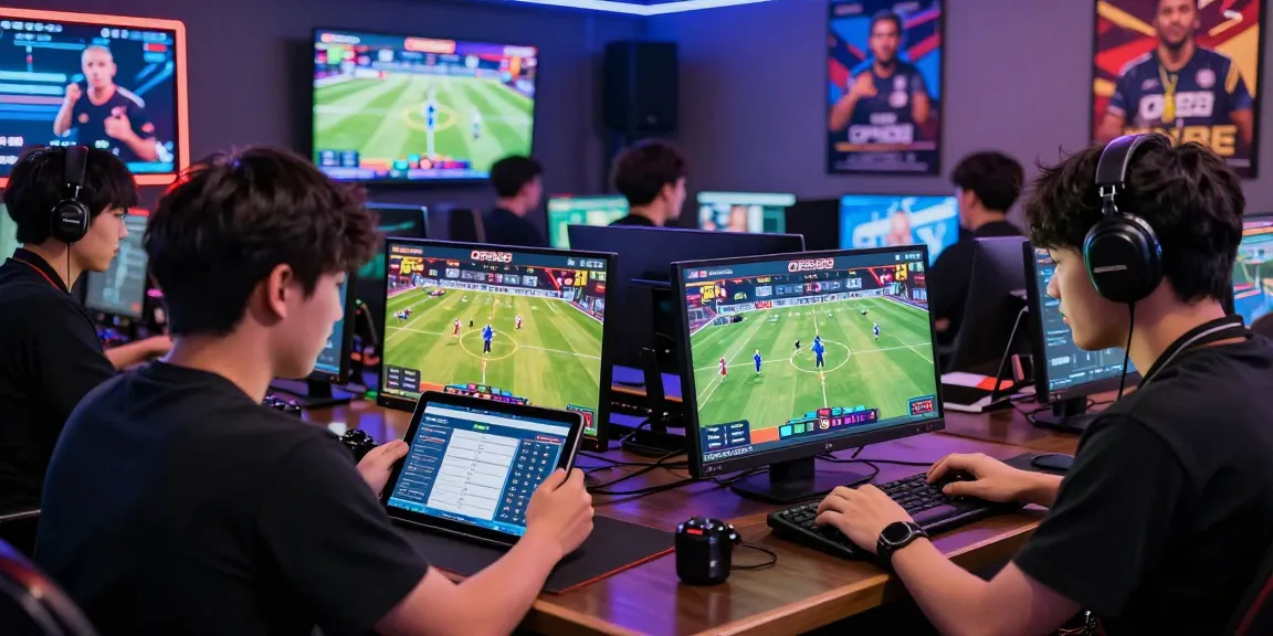 Engaging players on OPEN88 COM analyzing sports betting odds in a vibrant gaming atmosphere.