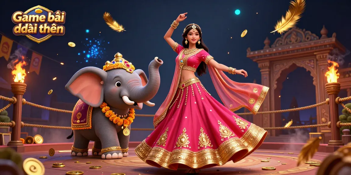 Experience Game bài đổi thưởng in a vibrant scene with gold coins, dynamic characters, and casino elements.