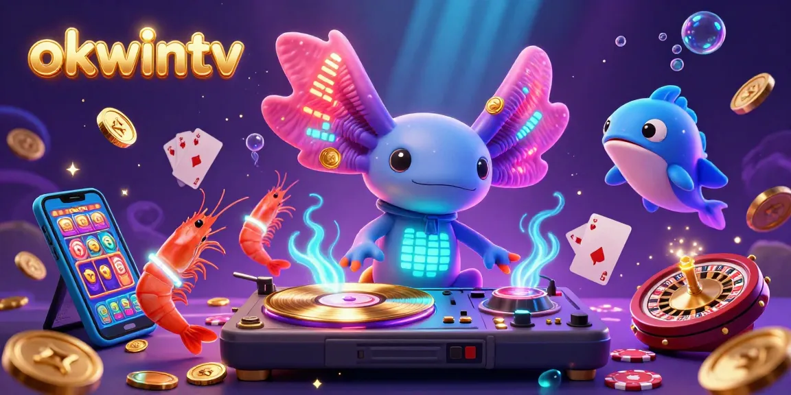 Experience thrilling online gaming action with okwintv, showcasing vibrant characters amidst dynamic slot game elements and engaging visuals.