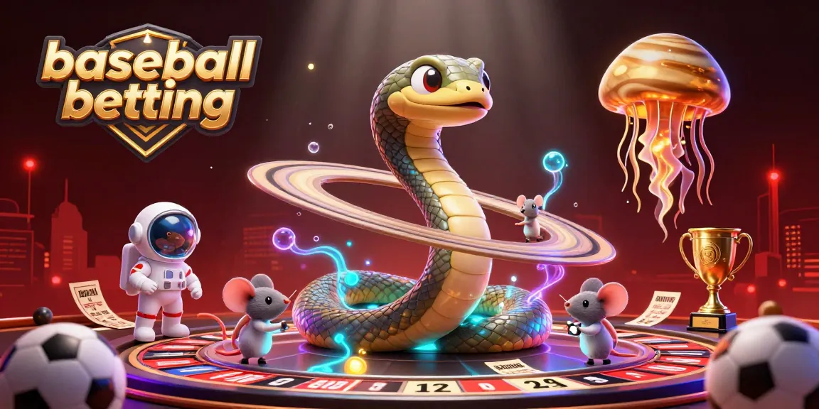 Engage in baseball betting with a cosmic twist as characters strategize bets in an ultra-detailed 3D scene.