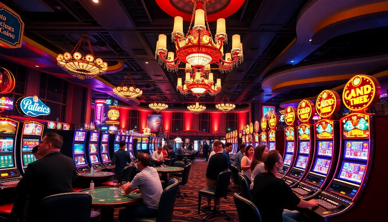 Engaging crowd in a Curacao licensed casino Malaysia enjoying vibrant casino games.