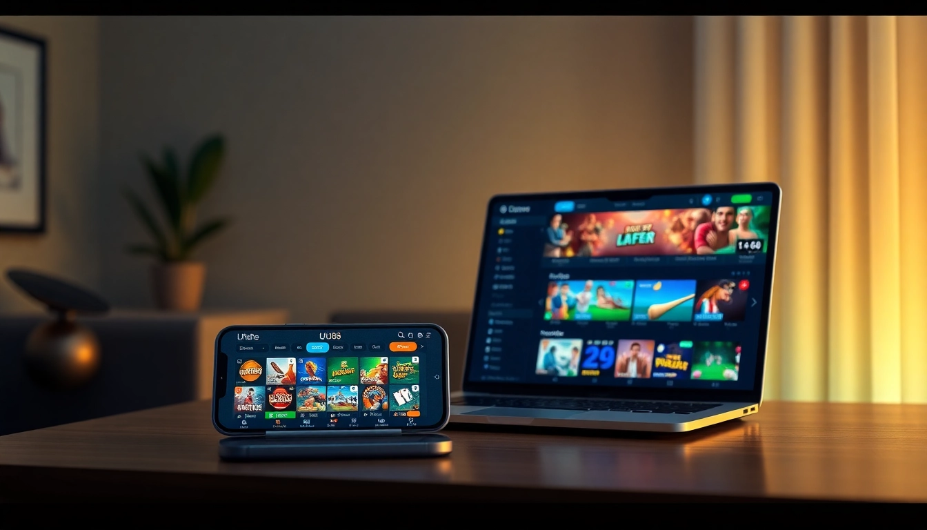 Interactive gaming showcases on UU88 platform at https://uu88.futbol/, featuring casino and sports betting games.