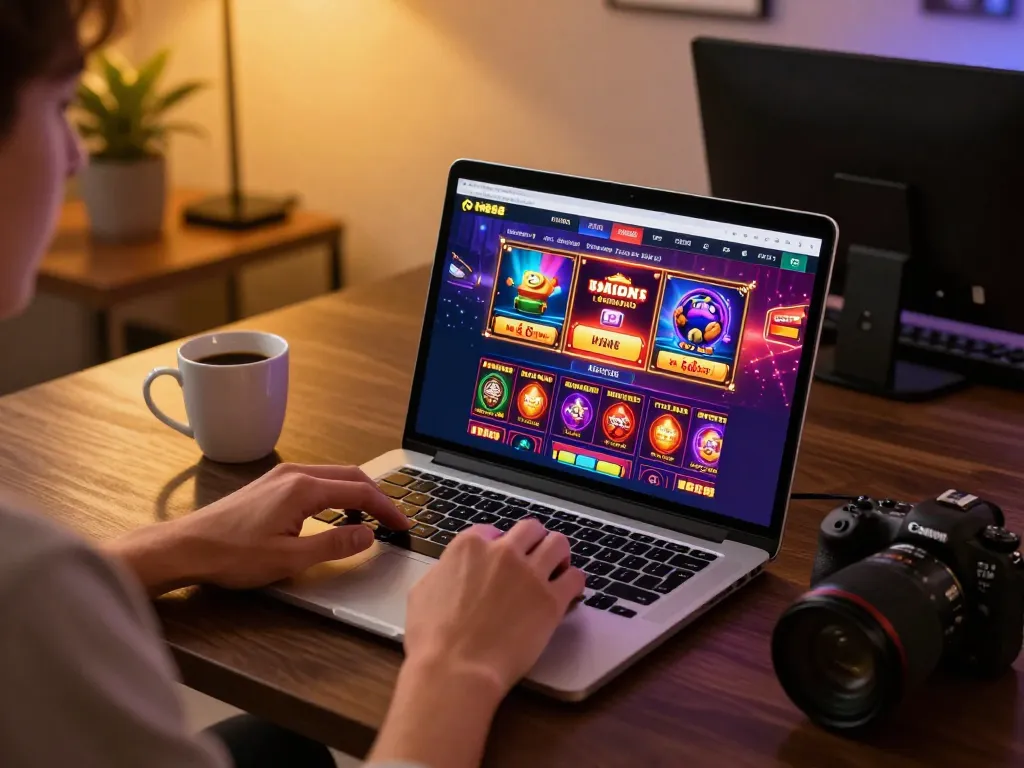 HB88 casino interface displayed on laptop during an engaging online gaming session
