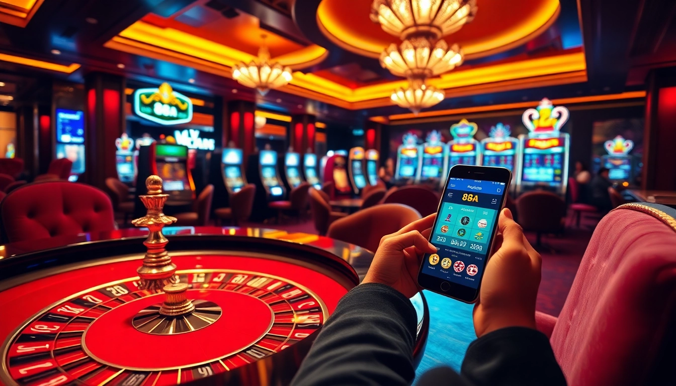 Experience excitement at 88aa with luxury casino visuals and immersive gaming elements.