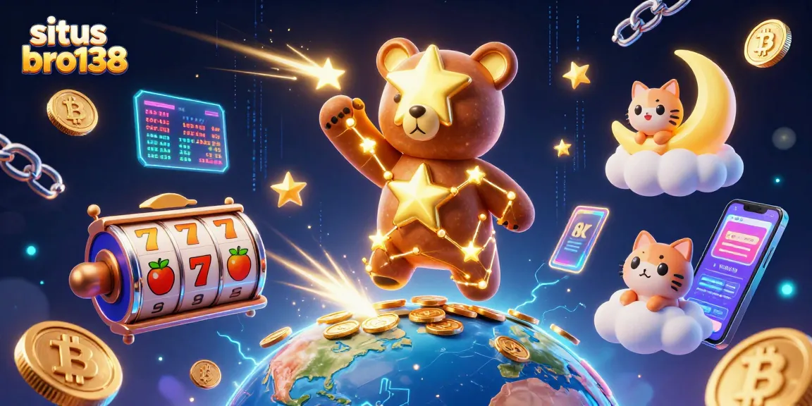 Slot menarik di situs bro138 dengan ikon bintang, kucing bulan, dan koin bersinar.
