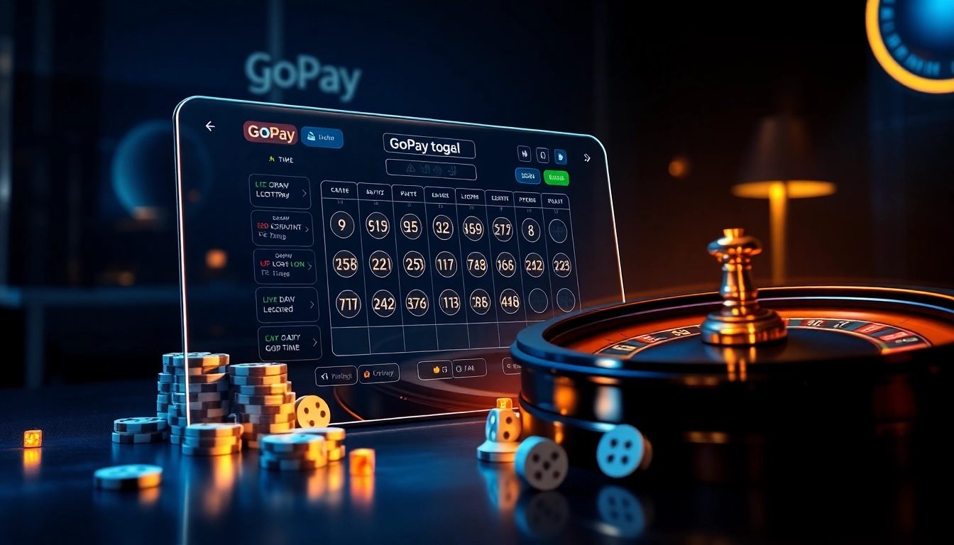 Engaging gopaytogel online lottery interface showcasing instant bets and secure digital payments