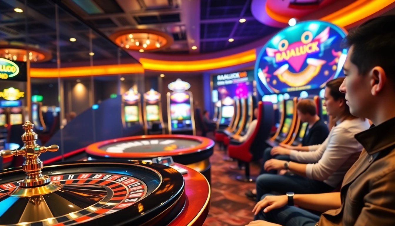 Engaging gamblers at rajaluck with vibrant casino games and a professional atmosphere.