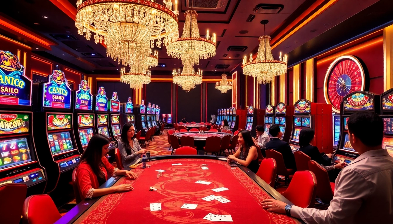 Play exciting games at RTP Slot Gacor with vibrant slot machines and engaging casino tables.