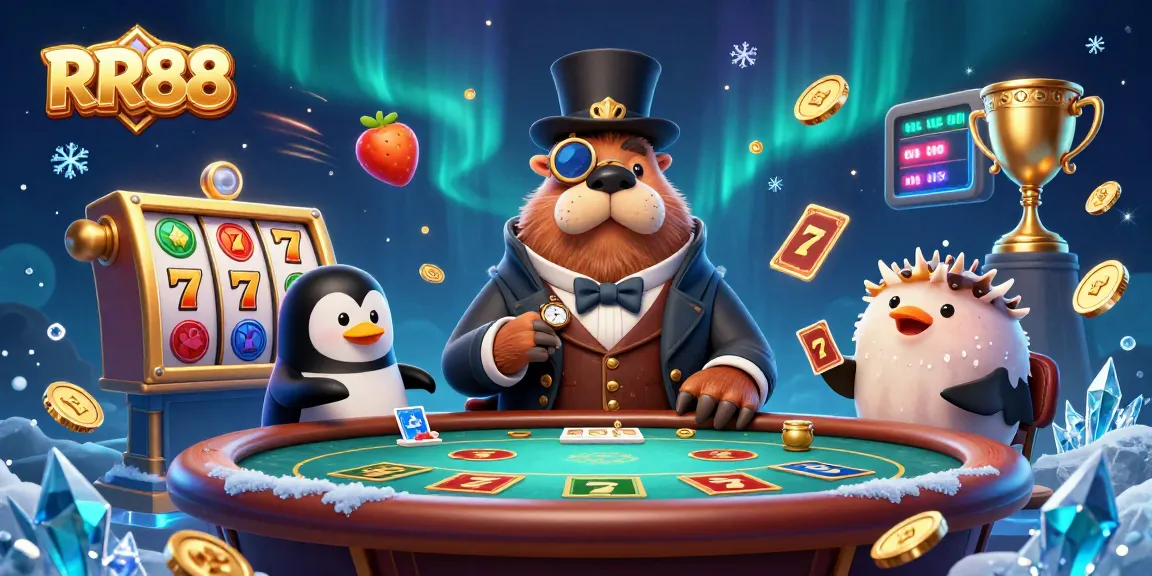 Engage with RR88's exciting slots experience, featuring a unique underwater poker scene.