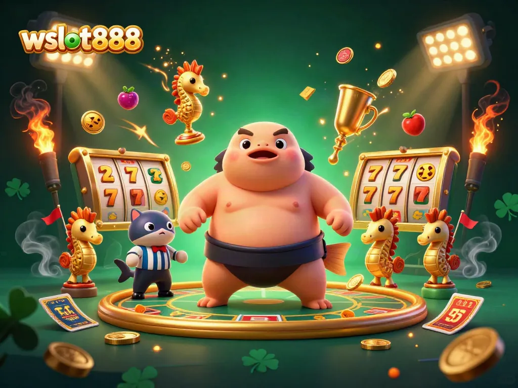 Menangkan jackpot di wslot888 dengan fugu sumo beraksi di arena bawah laut!