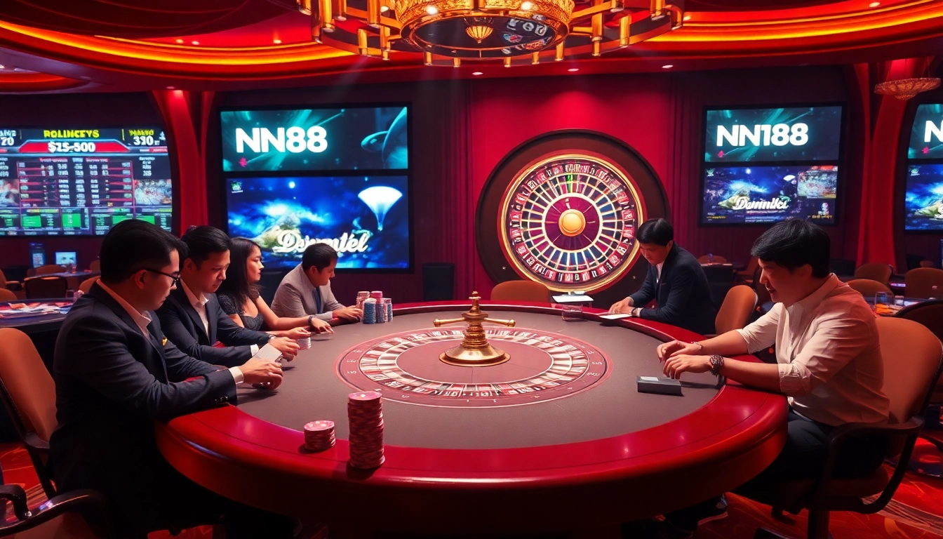 Experience the thrill of dn88 casino with vibrant poker games and betting action.