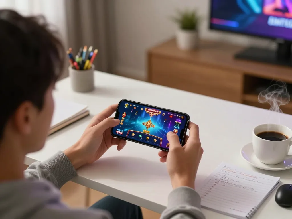 Engage with iwin club mobile gaming experience in a modern and inviting home setting