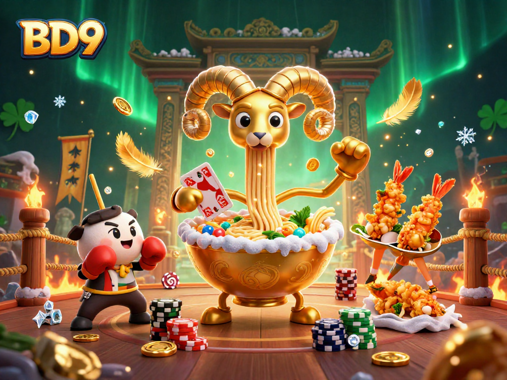 Engage in thrilling gaming with BD9's lively characters and vibrant casino atmosphere.