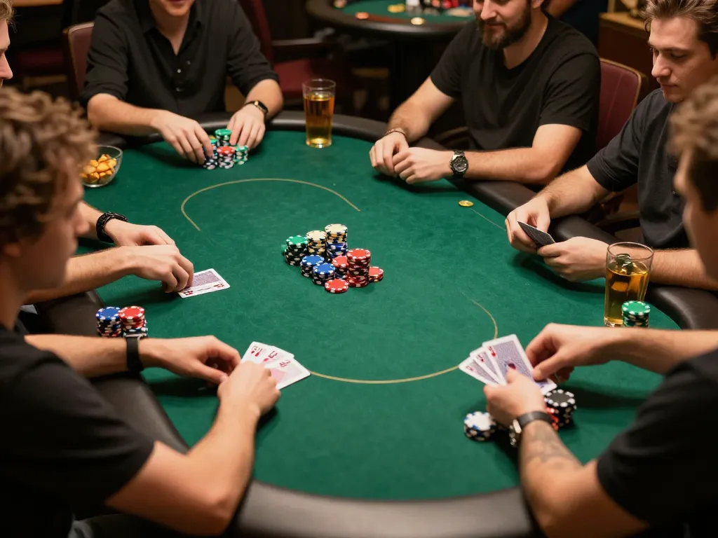 Players enjoying a strategic poker game at CM88, showcasing engagement and camaraderie.