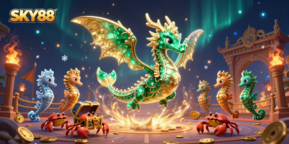 Engage in thrilling gaming at SKY88 with vibrant fantasy elements and dynamic casino visuals.